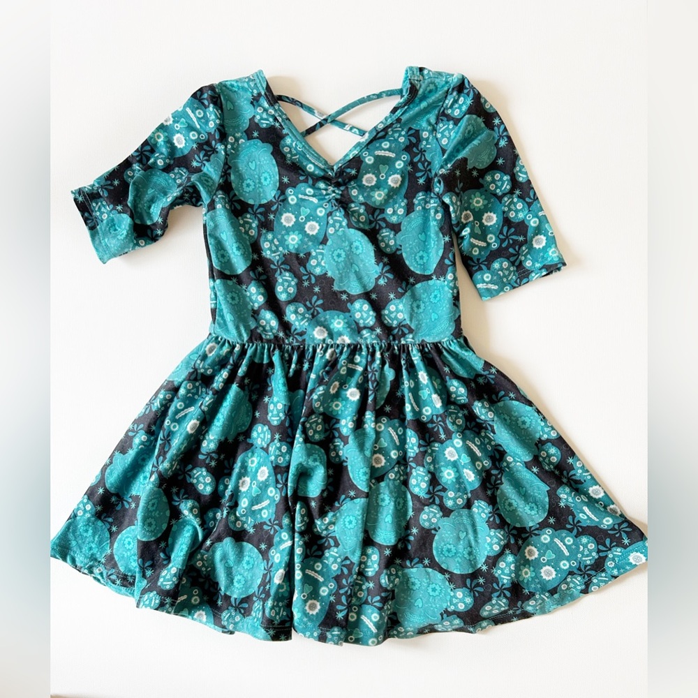 Dot Dot Smile Día de los Muertos Dress 3/4
